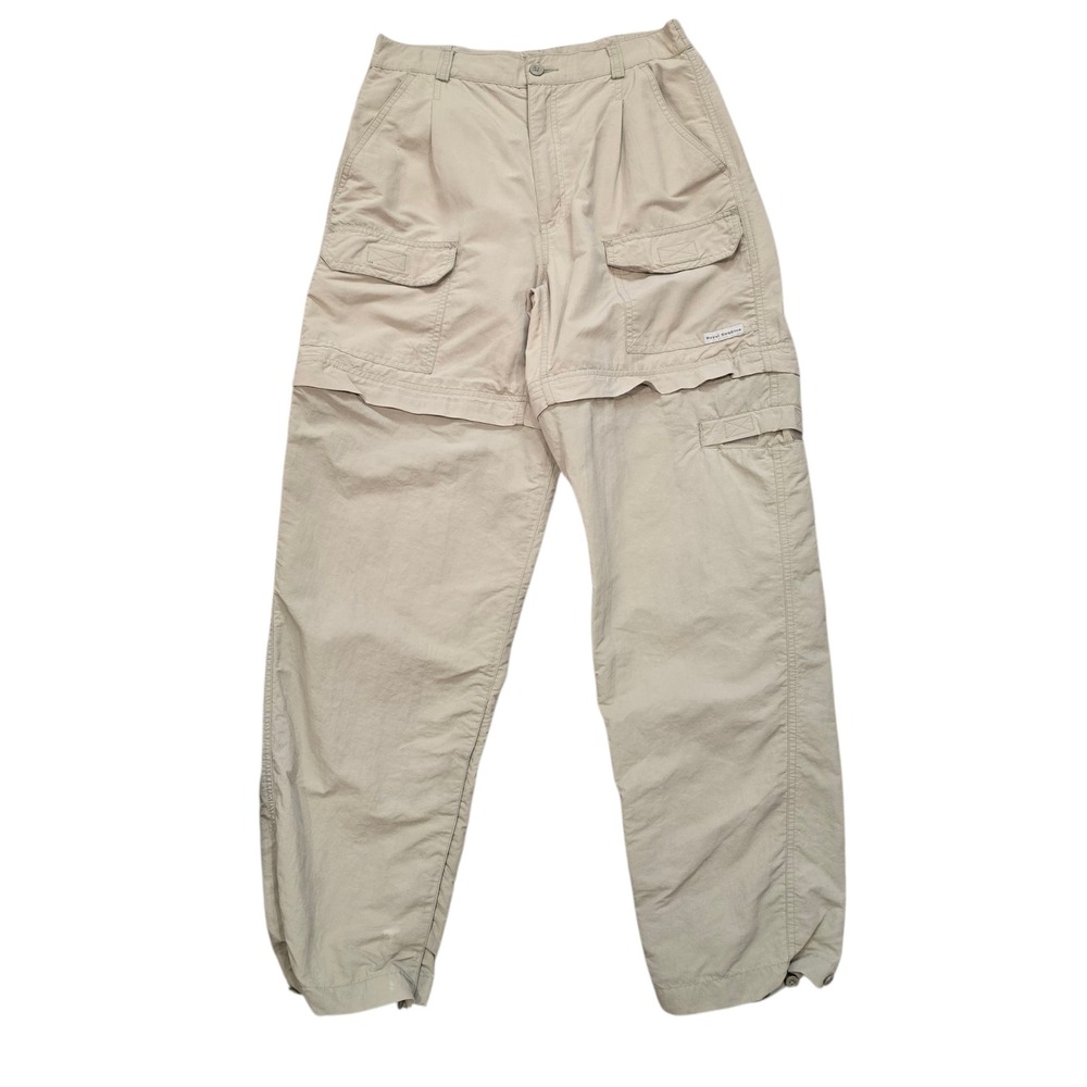 Royal Robbins Convertible Cargo Pants Womens Size 8 Hiking Outdoor Beige